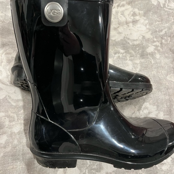 Black Ugg Rain Boots - Picture 2 of 2